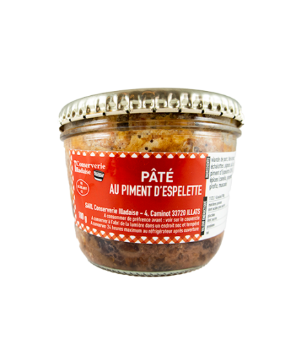 Pâté Piment d'espelette - conserverie Illadaise