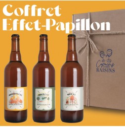Coffret Effet Papillon - idée cadeau de 3 bières artisanales