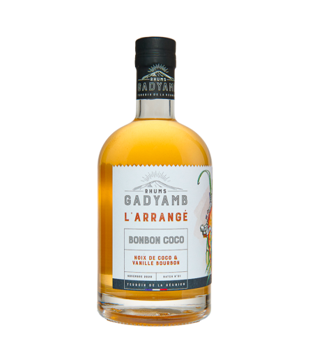 Bonbon coco - Rhum arrangé de la Réunion - GADYAMB